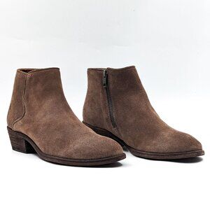 Frye Women Carson Piping Medium Grey Western Ankle Boots size 7